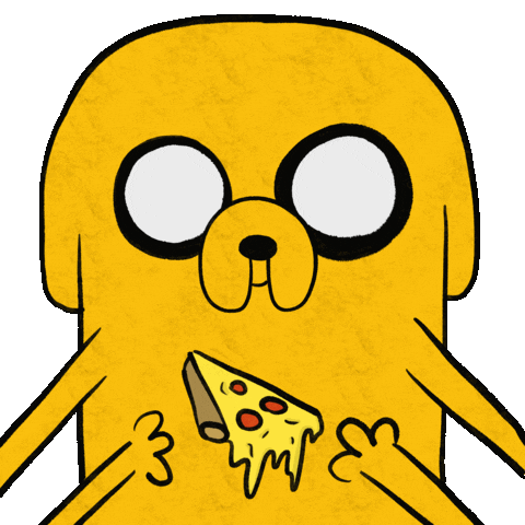 Hungry Adventure Time Sticker