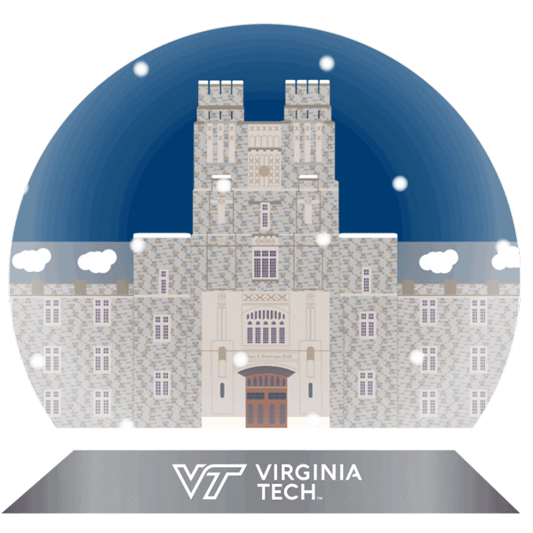 Snow Hokies Sticker by Virginia Tech