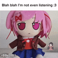 Blah Blah Blah Anime Girl GIF