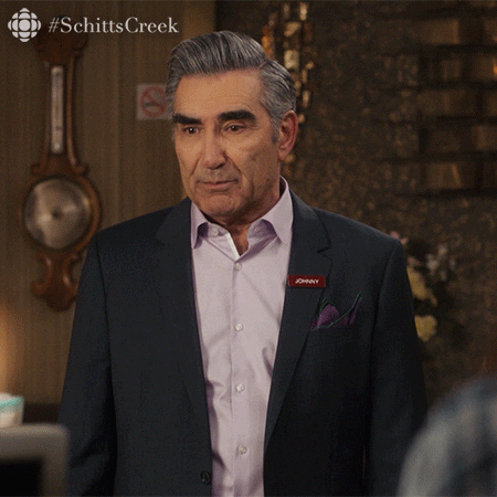 Awkward Schitts Creek GIF by CBC