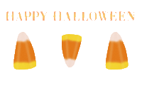 Candy Corn Halloween Sticker