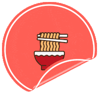 Mie Goreng Bowl Sticker by Zanana Chips Indonesia