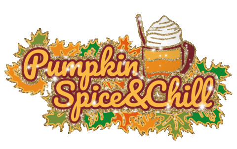 Pumpkin Spice Fall Sticker by Percolate Galactic
