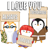 I Love You Penguin Sticker by Pudgy Penguins
