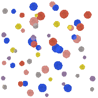 Zwergpinguin confetti konfetti bunt feier Sticker