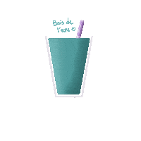 Cassievoncat drink water glass drinkwater Sticker