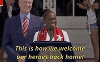 news uswnt equal pay bill de blasio parade of champions GIF