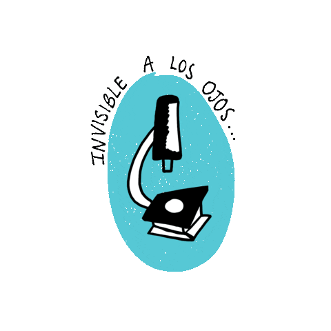 intrepidas microscope invisible a los ojos Sticker