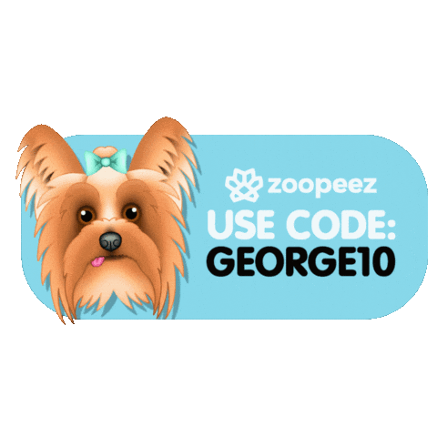 George Yorkie Sticker by zoopeez