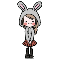Girl Smile Sticker