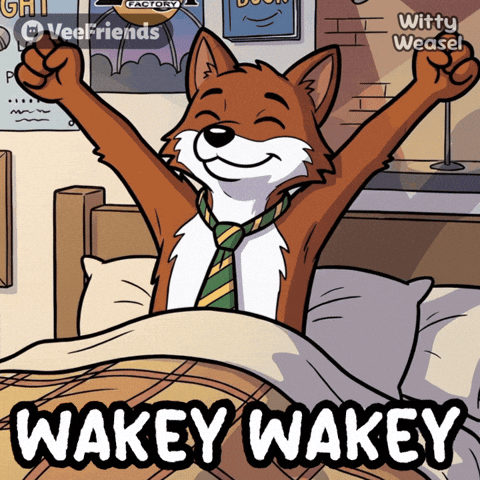Good Morning Yawn GIF by VeeFriends