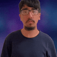 Crazily shaking head