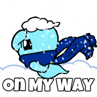 Coming On My Way Sticker by Christophers Genie