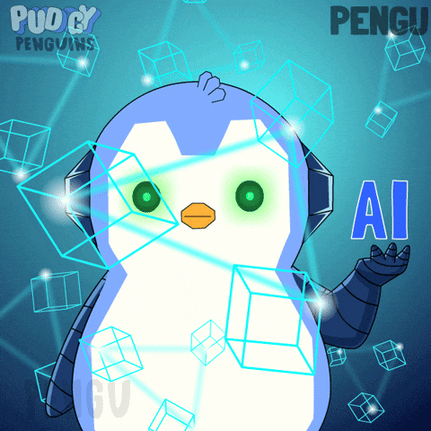 Artificial Intelligence Glitch GIF by Pudgy Penguins