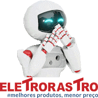 Eletrorastro mascote robo eletrorastro aniversário eletrorastro Sticker