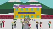 snow skating GIF by South Park 