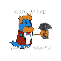 Money Shut Up Sticker
