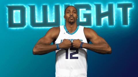 dwight howard basketball GIF by Charlotte Hornets