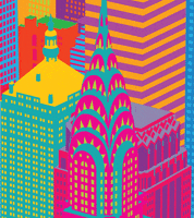 Chrysler Building Art GIF by Yoni