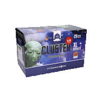 pyroweb_de silvester feuerwerk cluster batterie Sticker