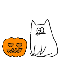 Cat Halloween Sticker by Gunmaunofficial