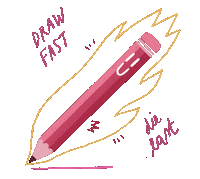 elenza draw pencil elenza Sticker