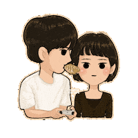 Korean Drama Kiss Sticker