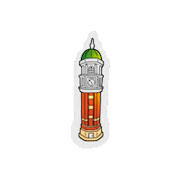 OlivetNazareneUniversity college university clock campus Sticker