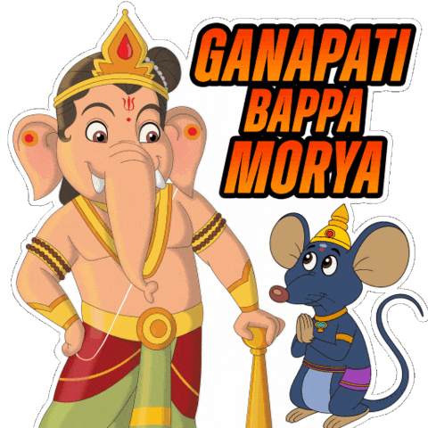 Vinayaka Chaturthi Celebration Sticker by Chhota Bheem