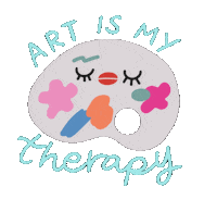Art Therapy Sticker by Stickerrific