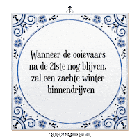 Winter Humor Sticker by Tegelspreuken.nl