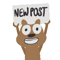 stopmotreats new new post newpost squirrel Sticker