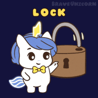 Locked In Lock GIF by Brave Unicorn