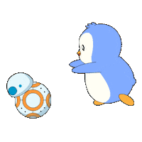 Light Saber Running Sticker by Pudgy Penguins