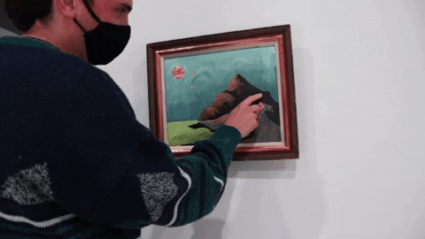 ersatzGirl giphyupload art mischievous mischief GIF