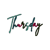 Thursday Weekday Sticker by The Greener Earth Project