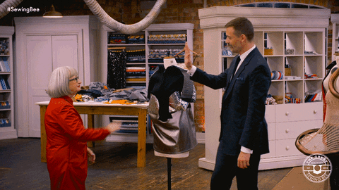 High Five Sewing Bee GIF by The Great British Sewing Bee