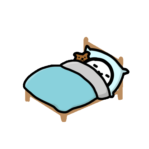 Tired Ready For Bed Sticker
