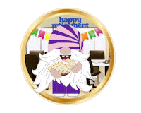 Congratulations Gnome Sticker