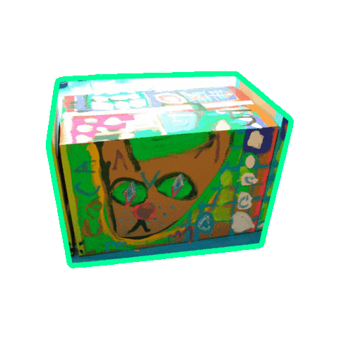 Cat Cat Sticker by KaoruHironaka