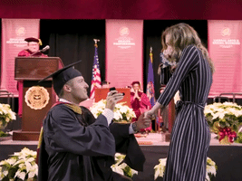 Michigan Graduate Proposes to College Sweetheart