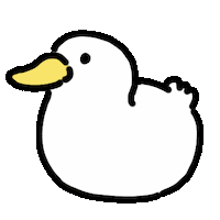 Duck 手書き Sticker by kupaberu