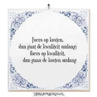 Humor Focus Sticker by Tegelspreuken.nl