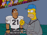 homer simpson football GIF