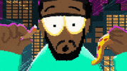 MylesHi anime pizza myles hi the cloud kid GIF