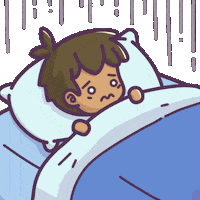 Scared Sleep Sticker by Castaways