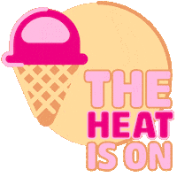 Melting The Heat Is On Sticker by Animanias