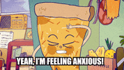 AnxietyCanada pizza nervous feelings anxiety GIF
