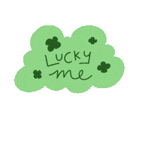 officialshmay green lucky good luck clover Sticker