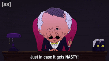 Just In Case Shaking Finger GIF by Adult Swim